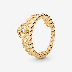 Brand new with tag Pandora gold crown ring size 4.5